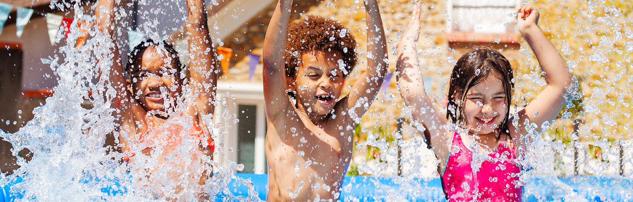 Splashing Water in the Pool