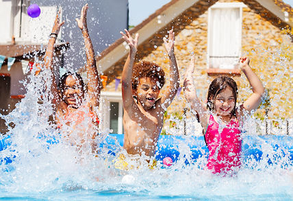 Kids Splashing Water