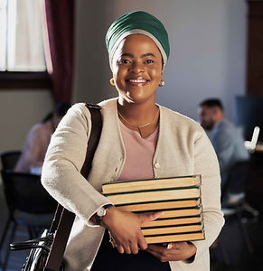 Woman Holding Books