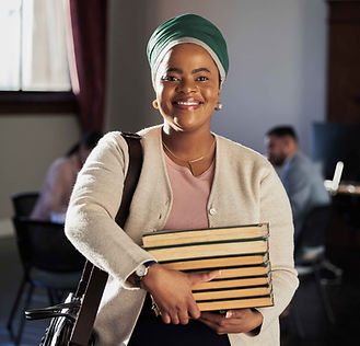 Woman Holding Books