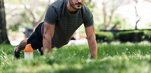 Man Doing Push-Ups