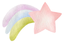 colorful shooting star
