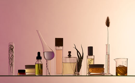 Présentoir de produits de beauté