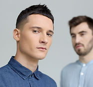 Two men in focus