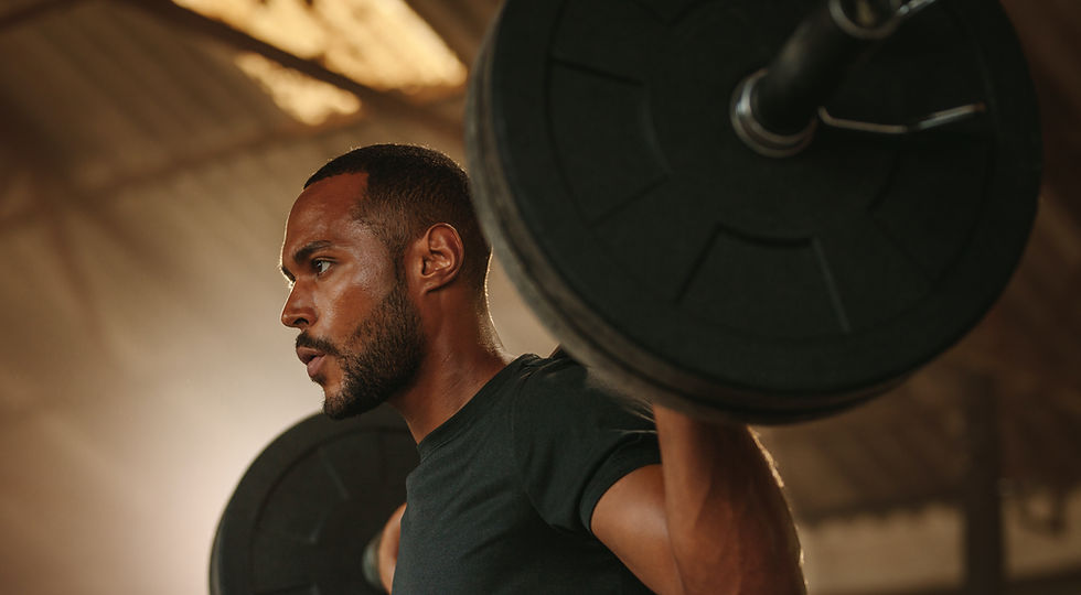 Man Lifting Barbell