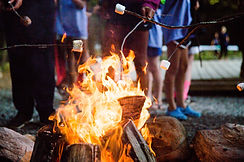 Marshmallows Over Campfire
