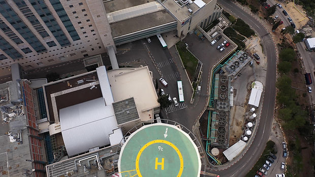 Aerial View of Hospital
