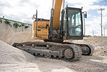 Excavatrice sur le chantier