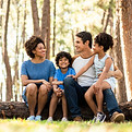 Famiglia nella natura