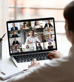 Reunião da equipe virtual