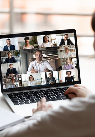 Reunião da equipe virtual