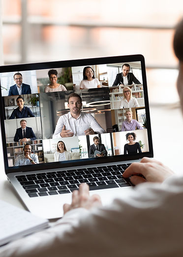 Reunião da equipe virtual