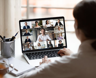 Reunião da equipe virtual