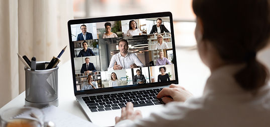 Reunião da equipe virtual