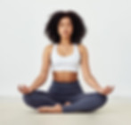 Woman Meditating Calmly