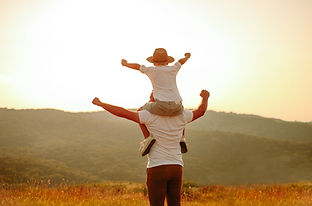 Father and Child Outdoors