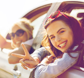 Friends on Road Trip