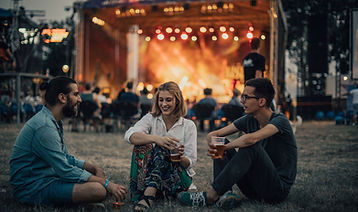 Friends Enjoying Concert