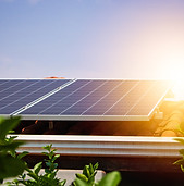 Installation von Solarmodulen