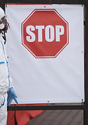 Scène de combinaison de matières dangereuses