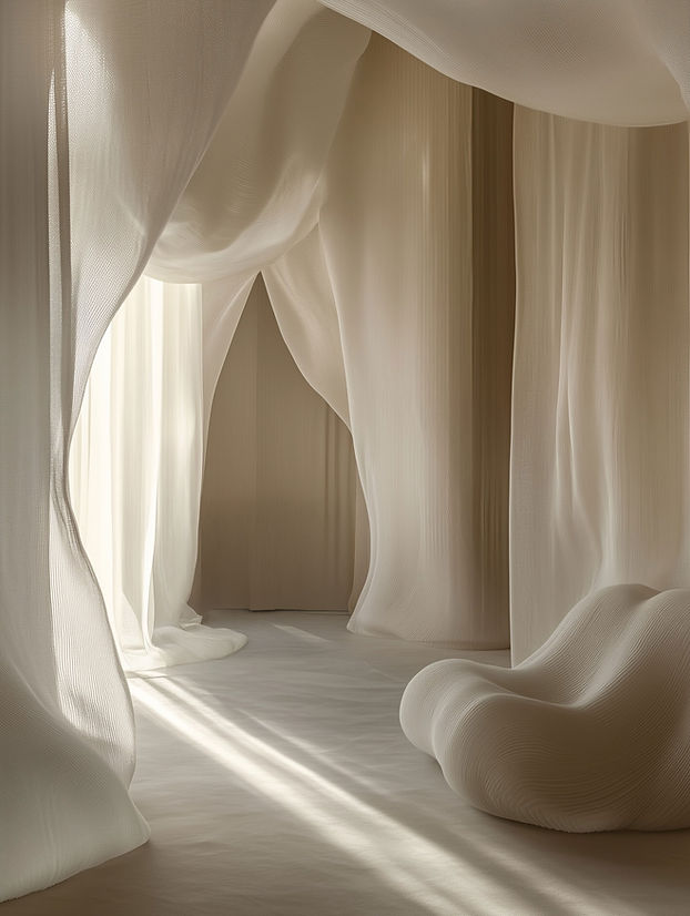 Intérieur en tissu fluide