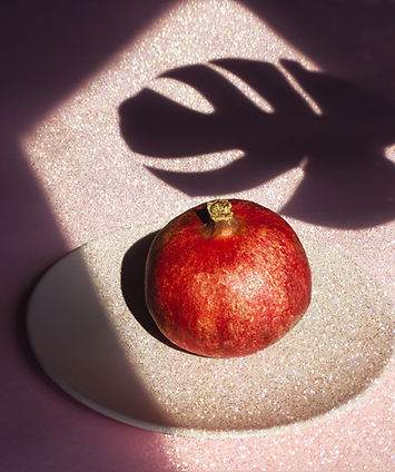 Pomegranate On Plate