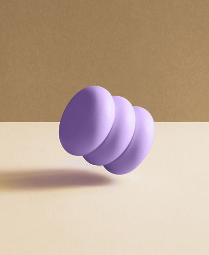 Objet sculptural violet