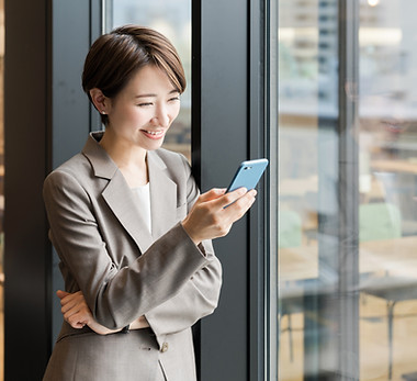 Person Looking at Mobile