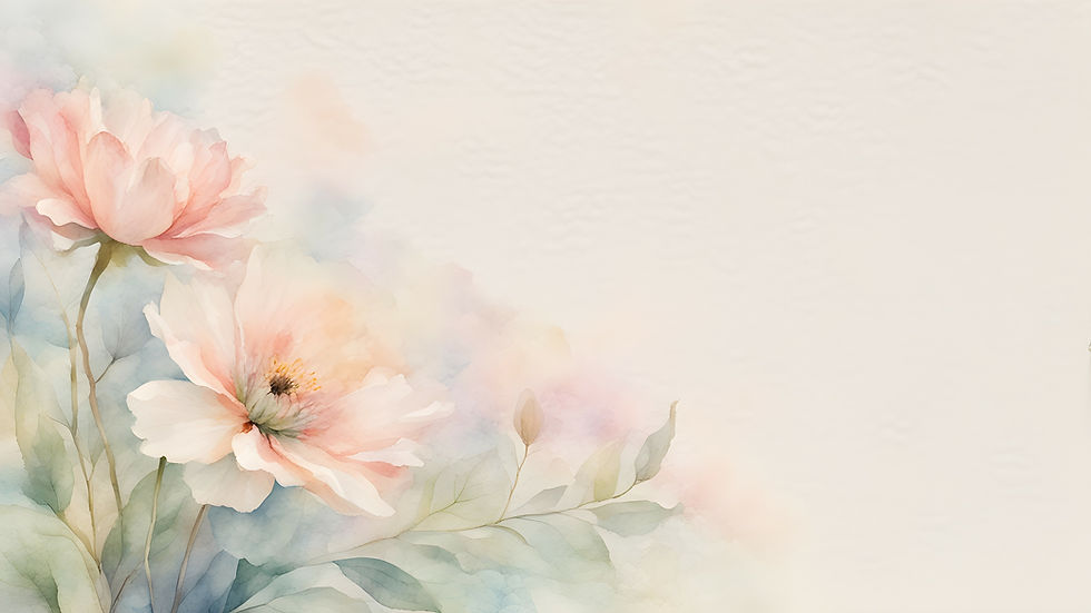 Fleurs délicates à l'aquarelle