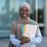 Happy College Student