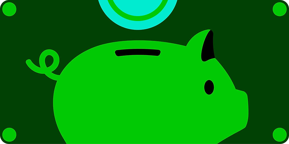 Green Piggy Bank Illustration