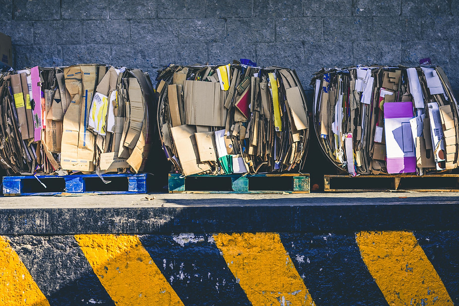 Papelão reciclado