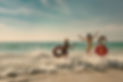 Family Playing at Beach
