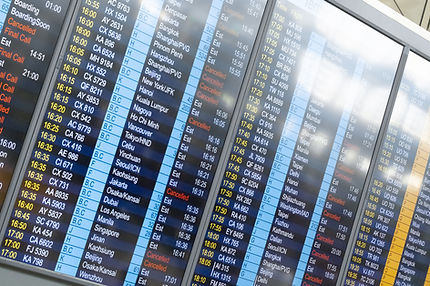 Calgary airport flight times board