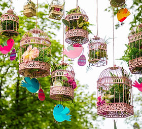 Cages à oiseaux décoratives