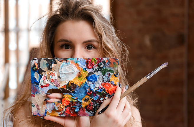 Creatieve vrouw