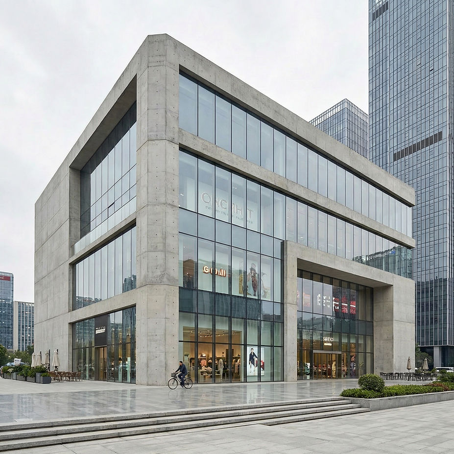 Modernes Betongebäude