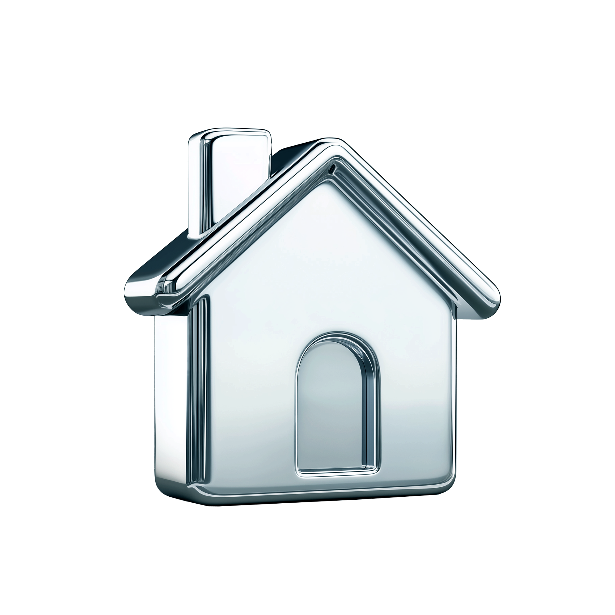 Silver house icon