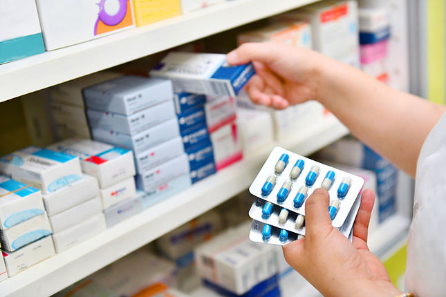 Pharmacy Shelf Medication