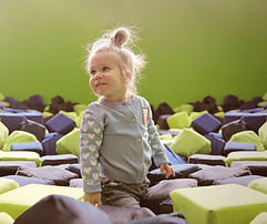 Child in Foam Pit
