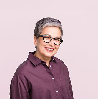 Smiling Person with Glasses