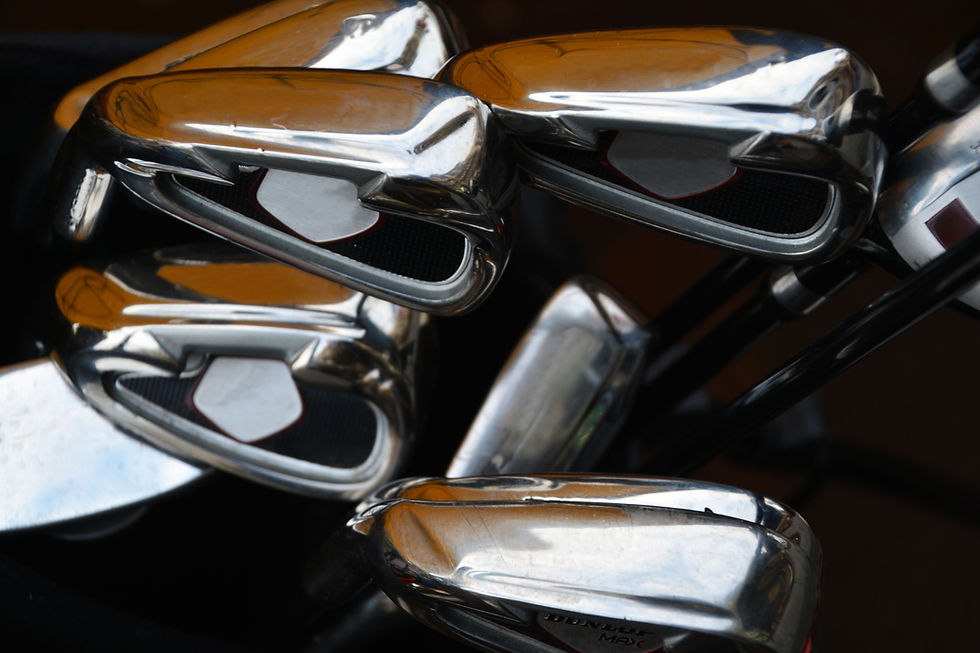 Golf Clubs Closeup