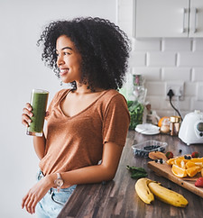 Woman Enjoying Smoothie