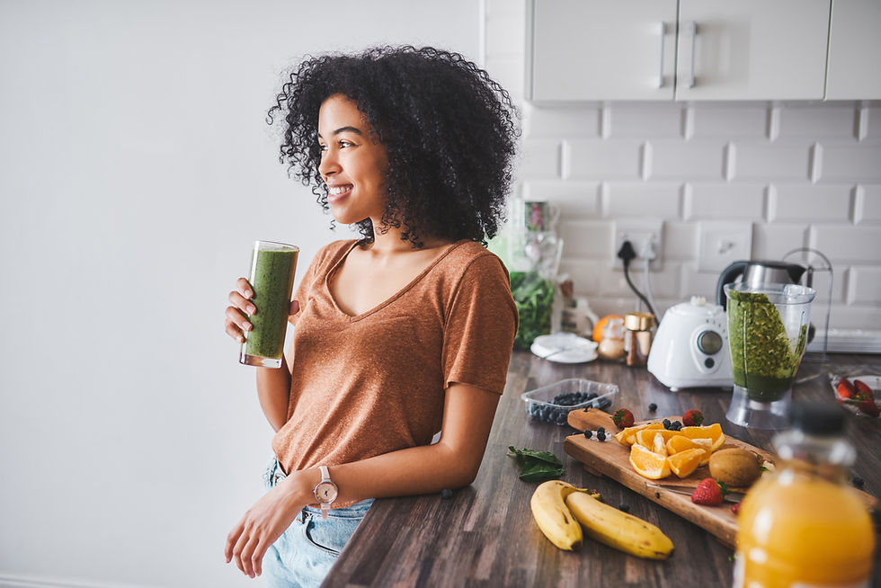 Woman Enjoying Smoothie