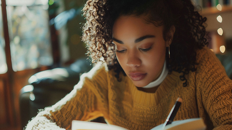 Femme lisant un livre