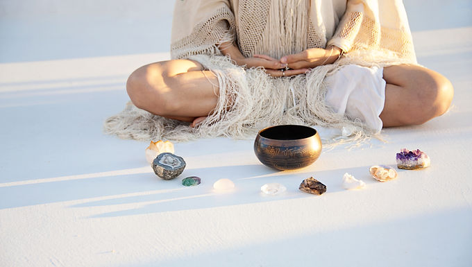 Crystal work for energetic focus and grounding