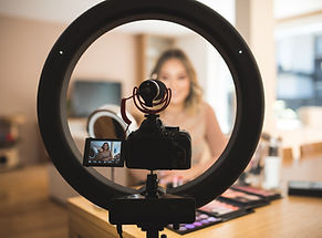 Cenário de configuração de vlog