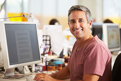 Man Working at Desk