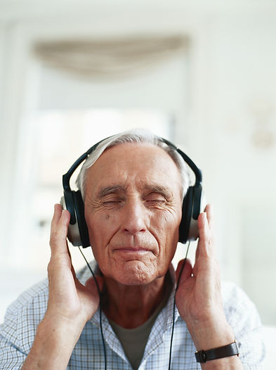 Elderly Man Listening