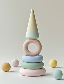 Juguete apilable pastel